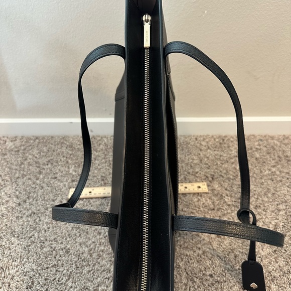 Kate Spade Black Structured Tote with Double Handles - Picture 7 of 7